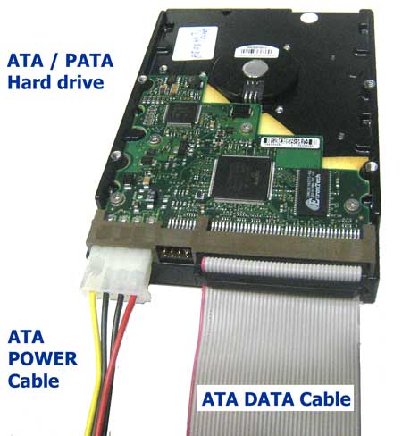 Power and data cables 3.5 desktop hard disk drive